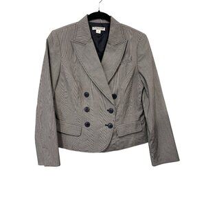 Vintage Pendleton Double Breasted Blazer Size 8 Navy Pinstriped Deadstock NEW